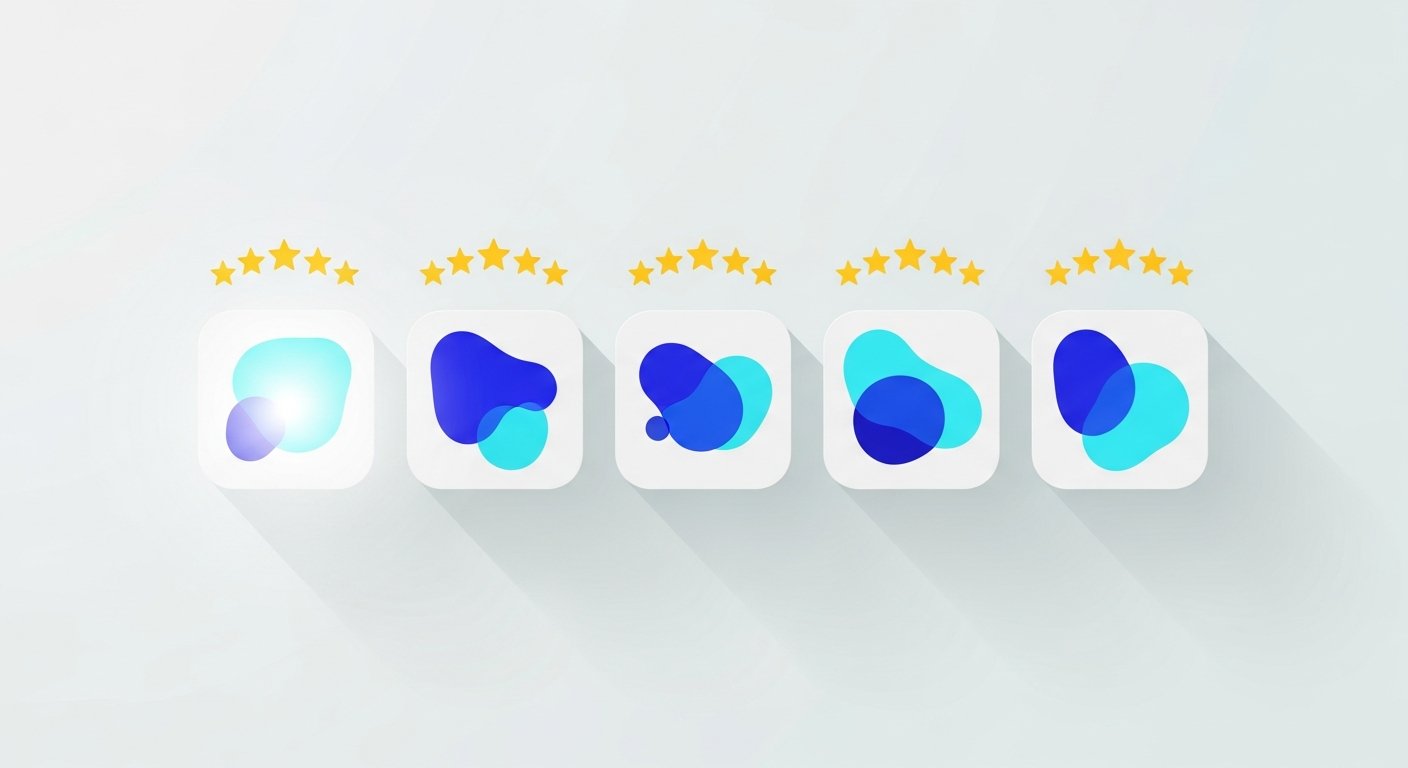 Dashboard comparison of AI apps for Google reviews with ratings, response automation, and review filtering features